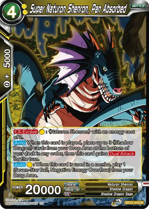 Super Naturon Shenron, Pan Absorbed card art