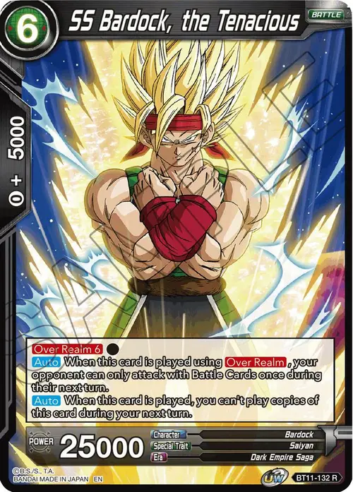 SS Bardock, the Tenacious card art