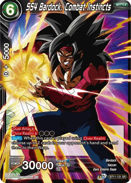 SS4 Bardock, Combat Instincts card art