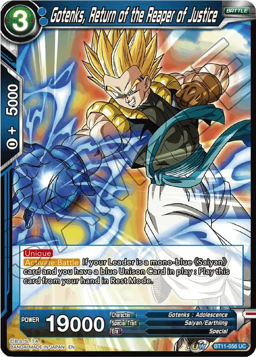 Gotenks, Return of the Reaper of Justice card art