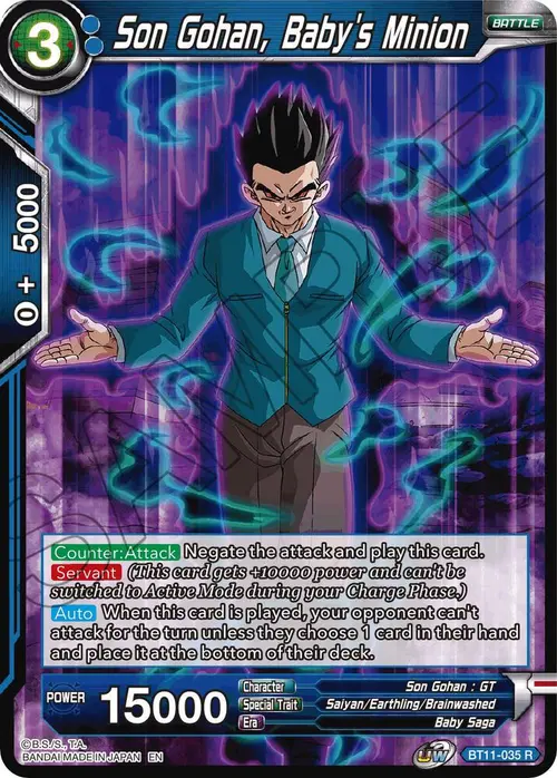 Son Gohan, Baby's Minion card art