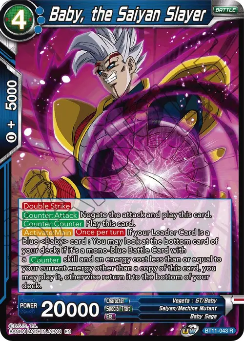 Baby, the Saiyan Slayer card art