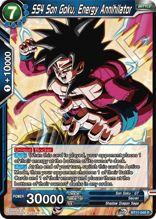 SS4 Son Goku, Energy Annihilator card art