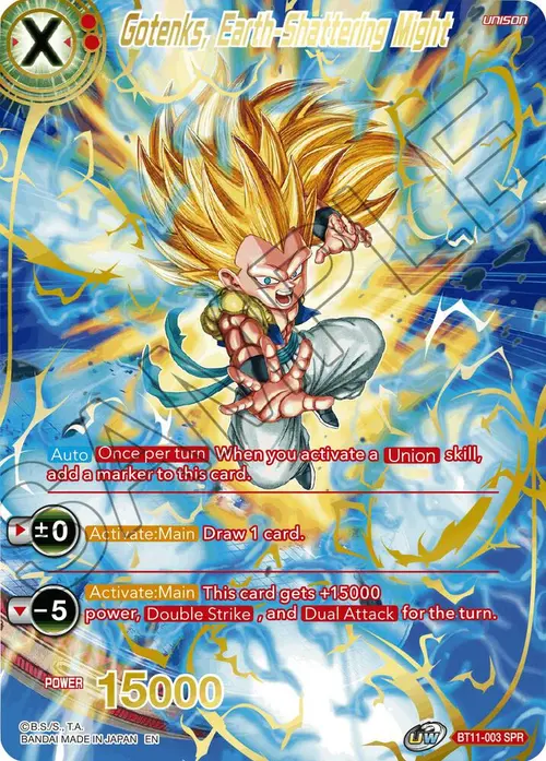 Gotenks, Earth-Shattering Might (SPR) card art