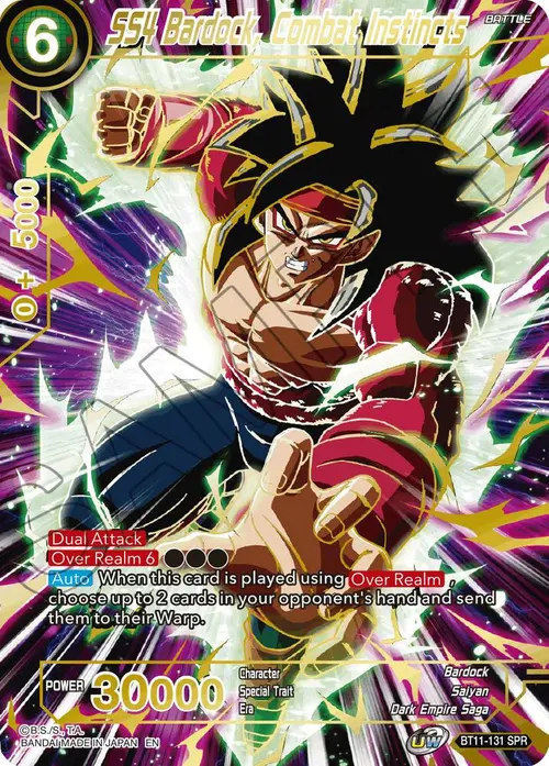 SS4 Bardock, Combat Instincts (SPR) card art