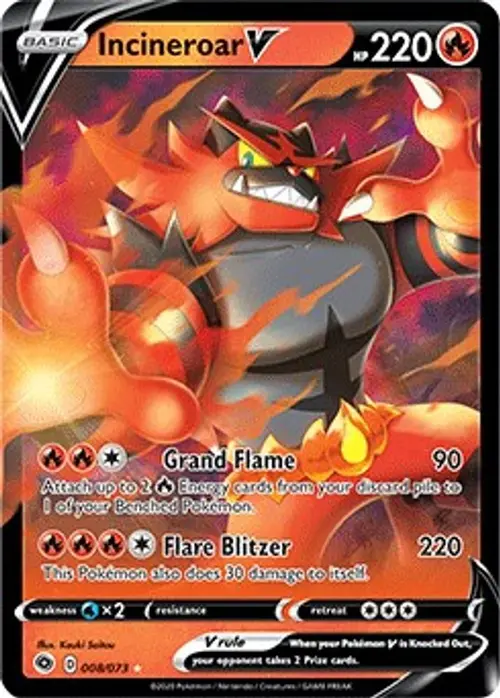 Incineroar V card art