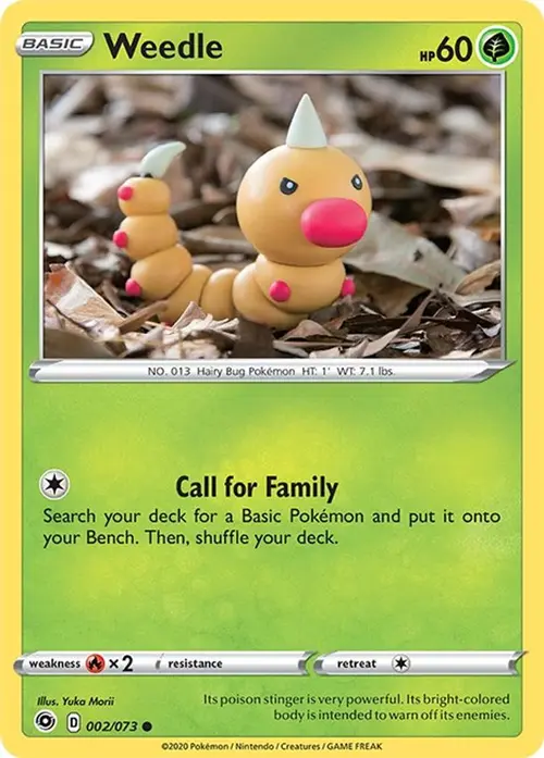 Weedle card art