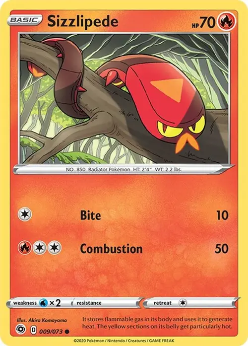 Sizzlipede card art
