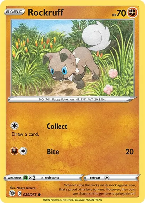 Rockruff card art