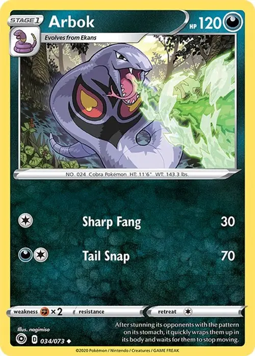 Arbok card art
