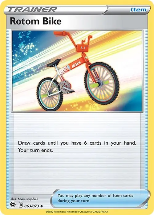 Rotom Bike card art