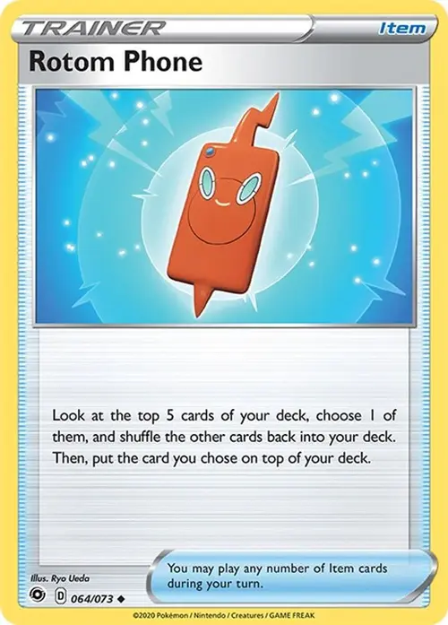 Rotom Phone card art