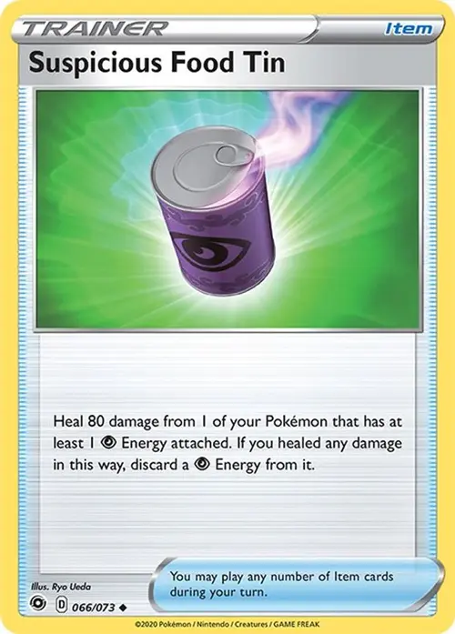 Suspicious Food Tin card art