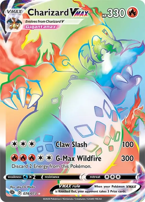 Charizard VMAX (Secret) card art
