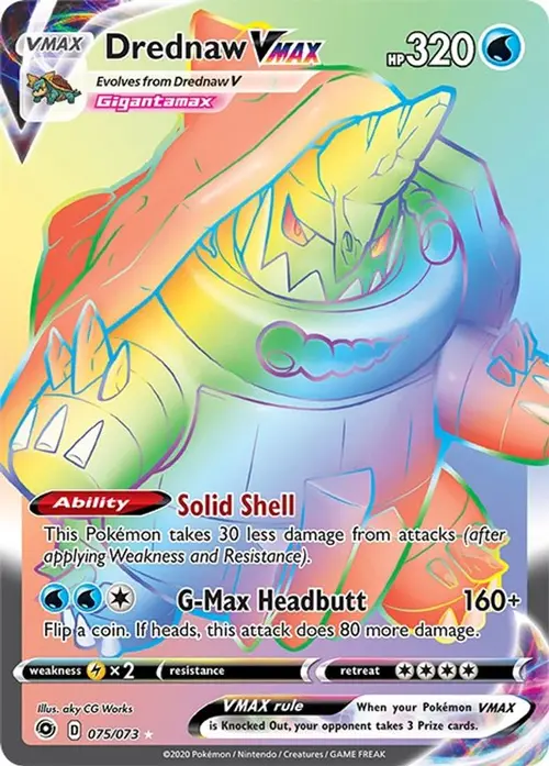 Drednaw VMAX (Secret) card art