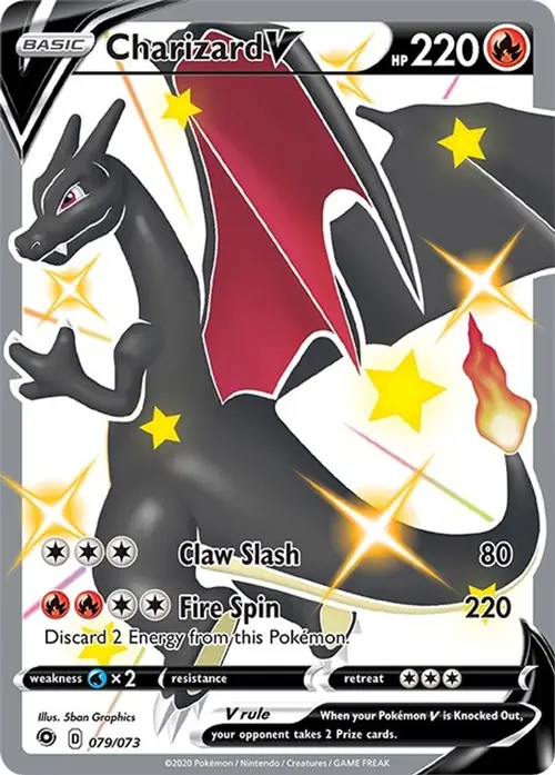 Charizard V (Secret) card art