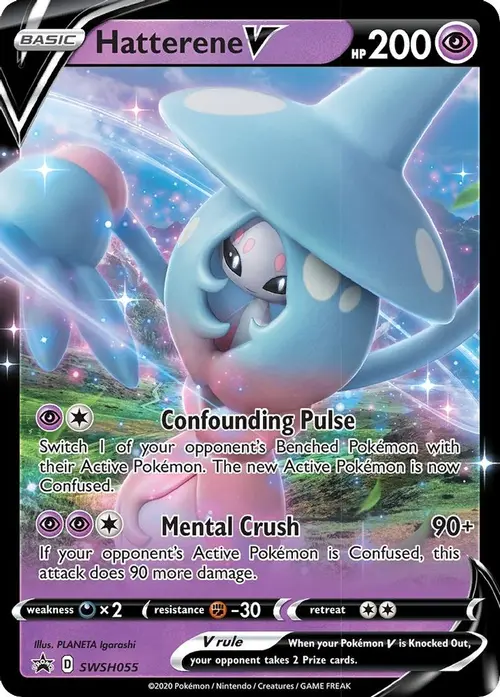 Hatterene V - SWSH055 card art