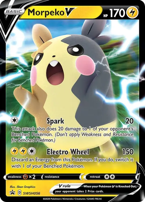 Morpeko V - SWSH056 card art