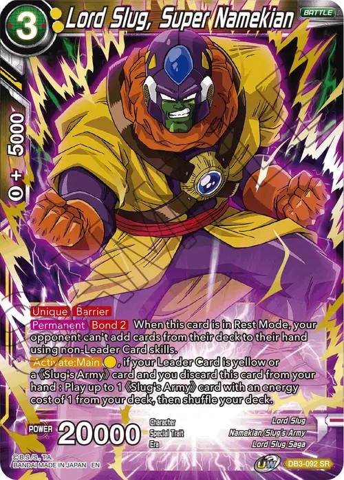 Lord Slug, Super Namekian card art