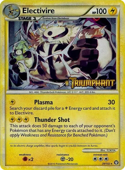 Electivire - 20/102 (Prerelease) card art
