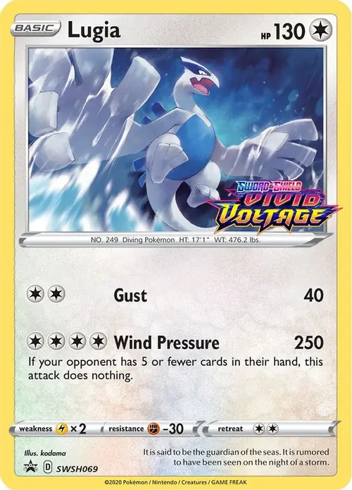 Lugia - SWSH069 (Prerelease) card art
