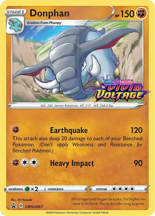 Donphan - SWSH067 (Prerelease) card art