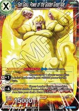 Son Goku, Power of the Golden Great Ape card art