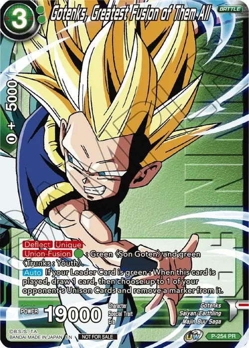 Gotenks, Greatest Fusion of Them All (Winner Stamped) card art