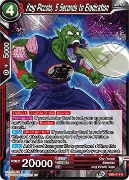 King Piccolo, 5 Seconds to Eradication card art