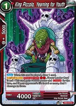 King Piccolo, Yearning for Youth card art
