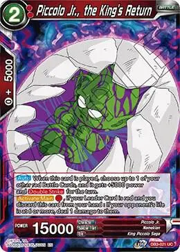 Piccolo Jr., the King's Return card art