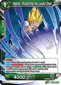 Vegeta, Protecting His Loved Ones card art