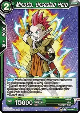 Minotia, Unsealed Hero card art