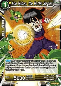 Son Gohan, the Battle Begins card art