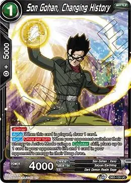 Son Gohan, Changing History card art