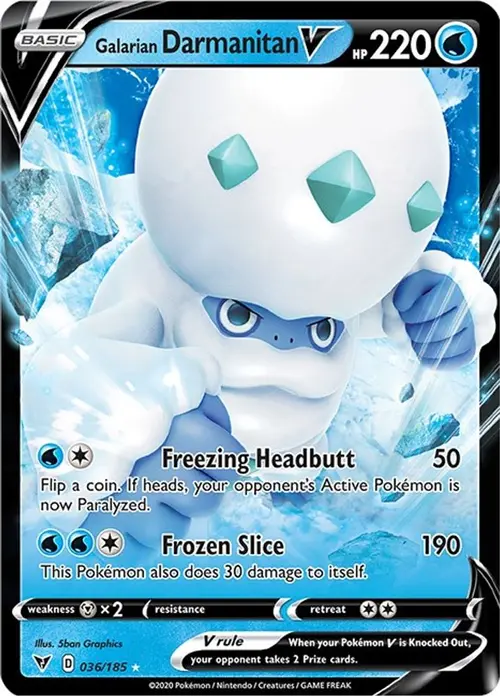 Galarian Darmanitan V card art