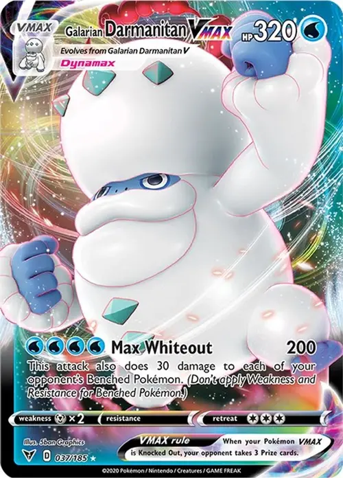 Galarian Darmanitan VMAX card art