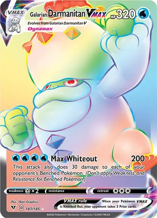 Galarian Darmanitan VMAX (Secret) card art