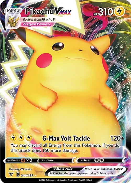 Pikachu VMAX card art