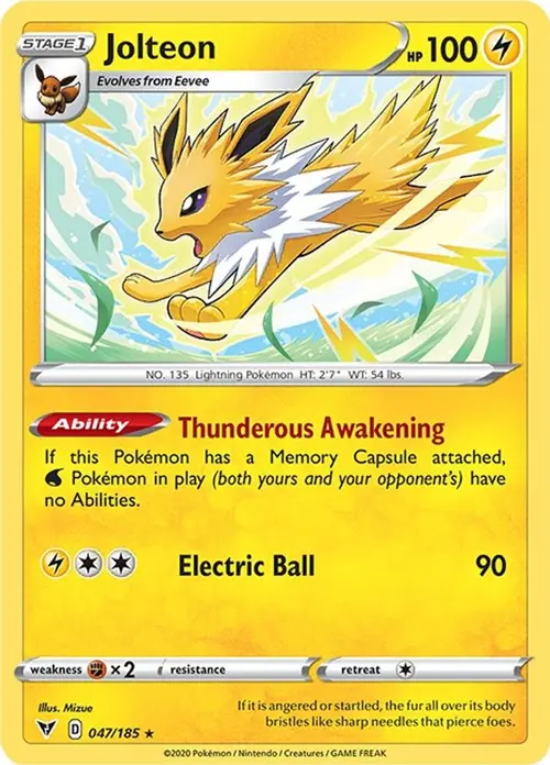 Jolteon card art