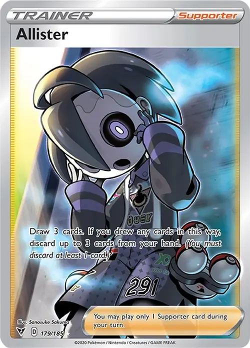 Allister (Full Art) card art