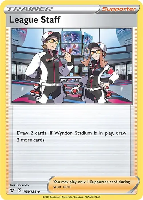 League Staff card art