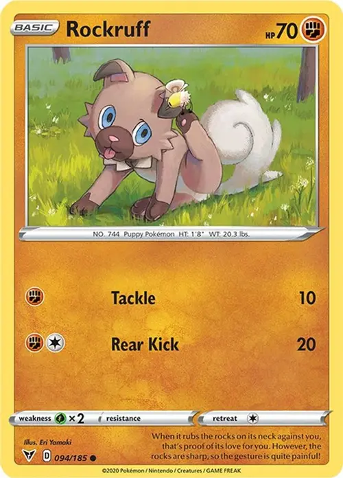 Rockruff card art