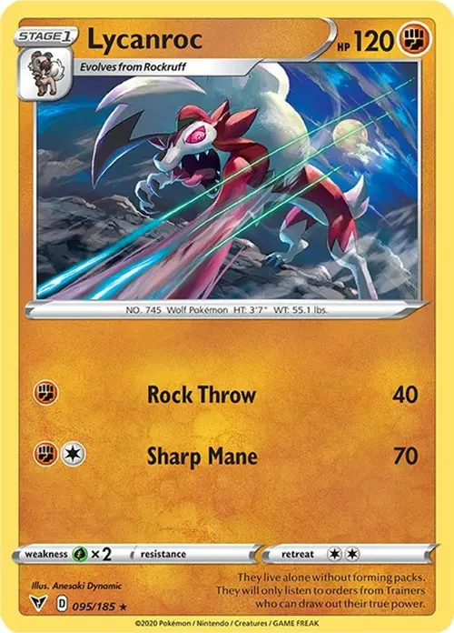 Lycanroc card art