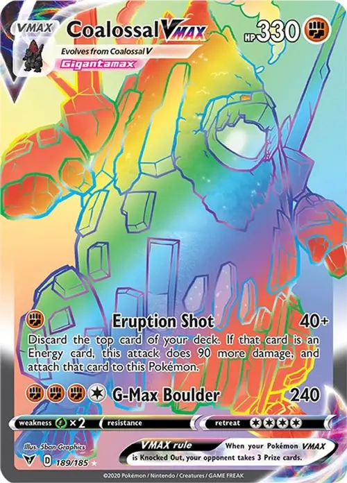 Coalossal VMAX (Secret) card art