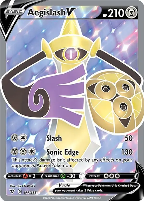Aegislash V (Full Art) card art