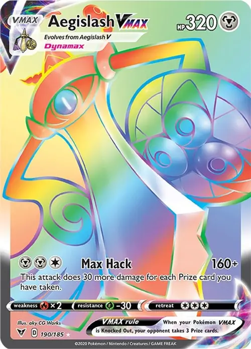 Aegislash VMAX (Secret) card art