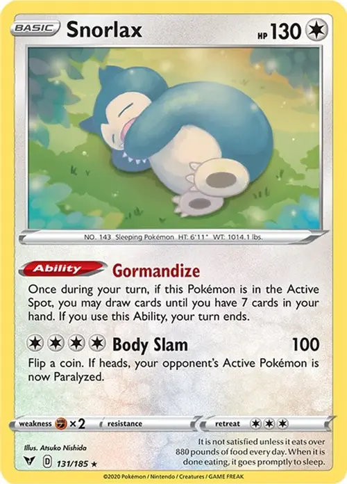 Snorlax card art