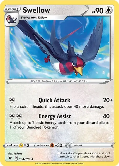Swellow card art