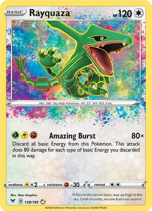 Rayquaza card art